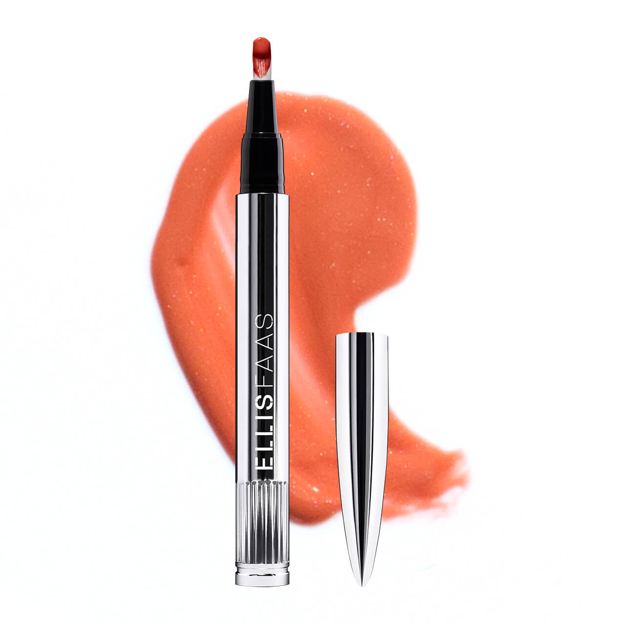 L307 ELLIS FAAS Glazed Lips Sheer Deep Coral